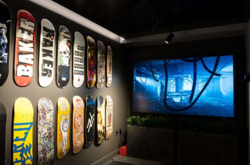 Concepts store in Boston is a clothing and skate boutique, as well as a café, elite sports bar, and night club with an audio system using Symetrix Prism DSP.