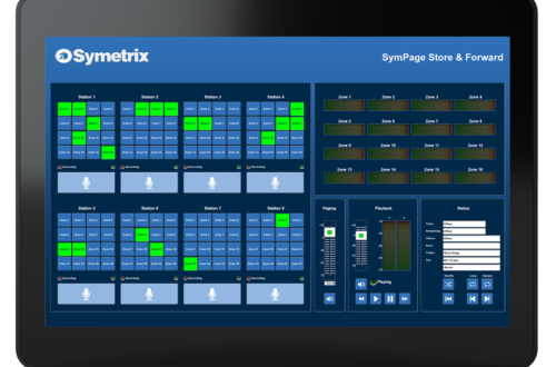 Symetrix has unveiled the all-new T-10 , Symetrix’s largest, brightest and most powerful touchscreen controller yet.