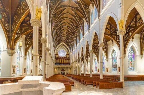 Holy Cross Cathedral embarked on a major renovation, including LED lighting and a large and complex sound system with Symetrix signal processors at its heart.
