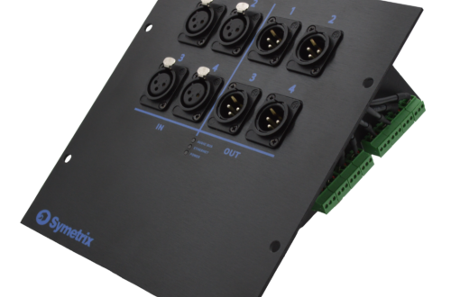 Symetrix xIO Stage 4×4 Dante™ XLR stage box offers a  solution for installing in difficult and demanding stage environments.