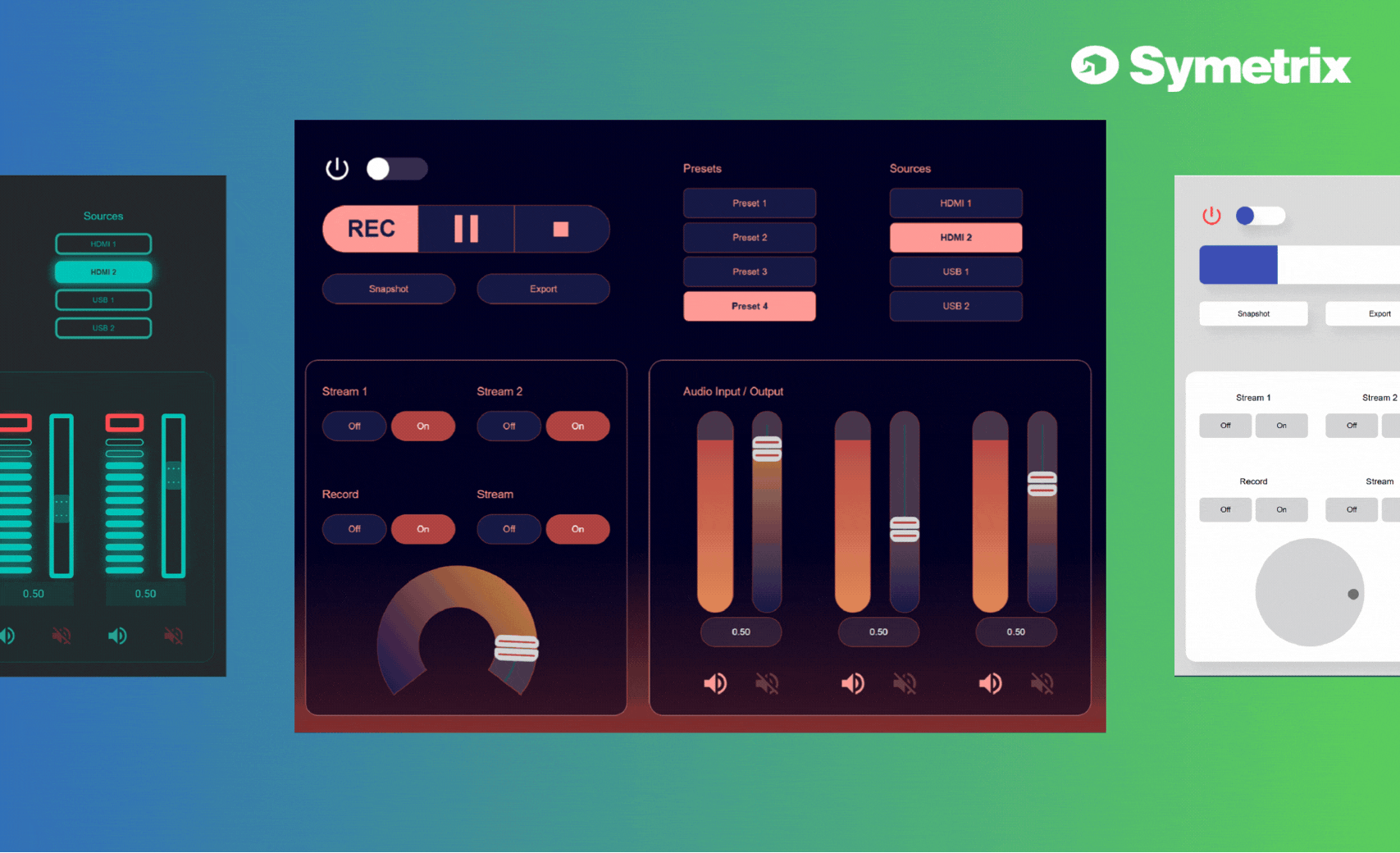 Cognio Control Screens