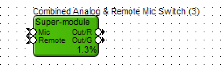 Combined Analog and Remote Mic Switch Super Module 1 1
