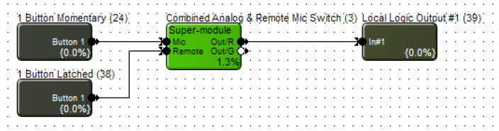 Combined Analog and Remote Mic Switch Super Module 2 3