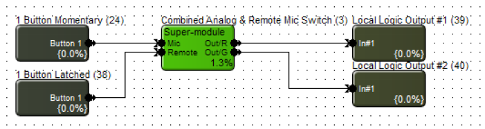 Combined Analog and Remote Mic Switch Super Module 3 2