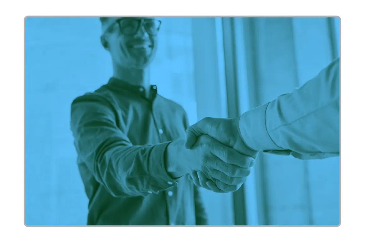 Parntership handshake