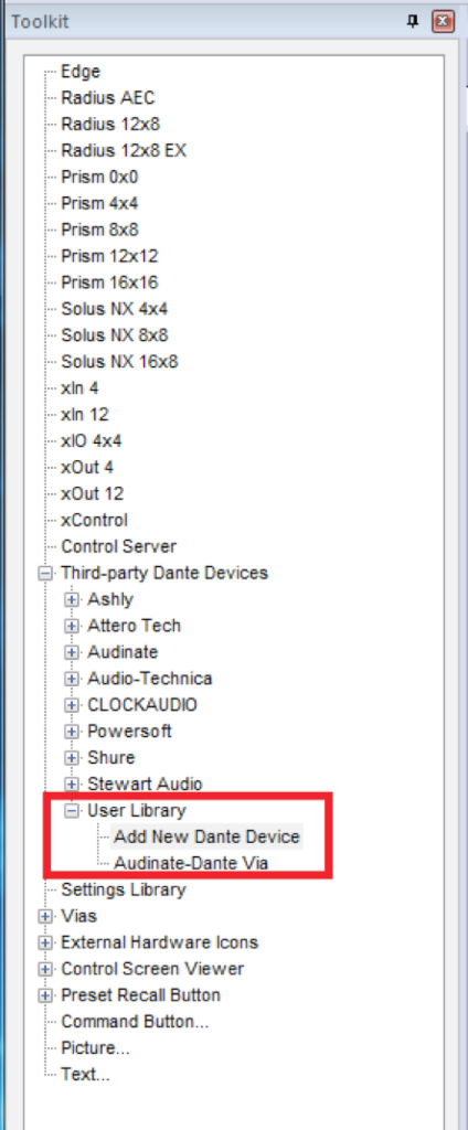 TT Adding Third party Dante Devices to the User Library v12 11 2 Page 5 Image 0002 424x1024