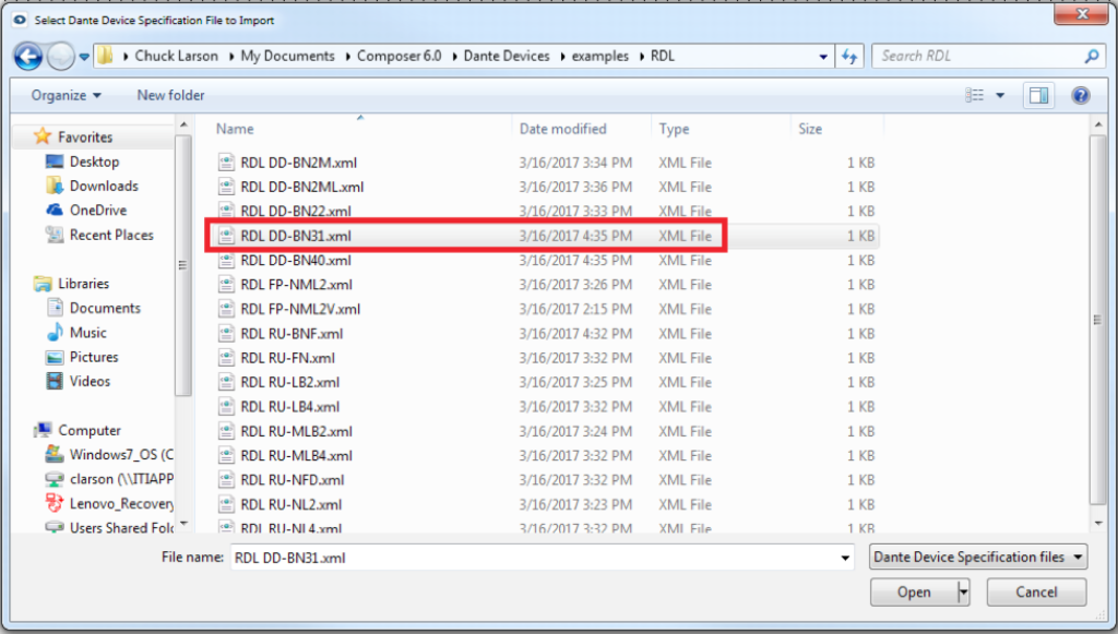 TT Adding Third party Dante Devices to the User Library v12 11 2 Page 5 Image 0003 1024x581