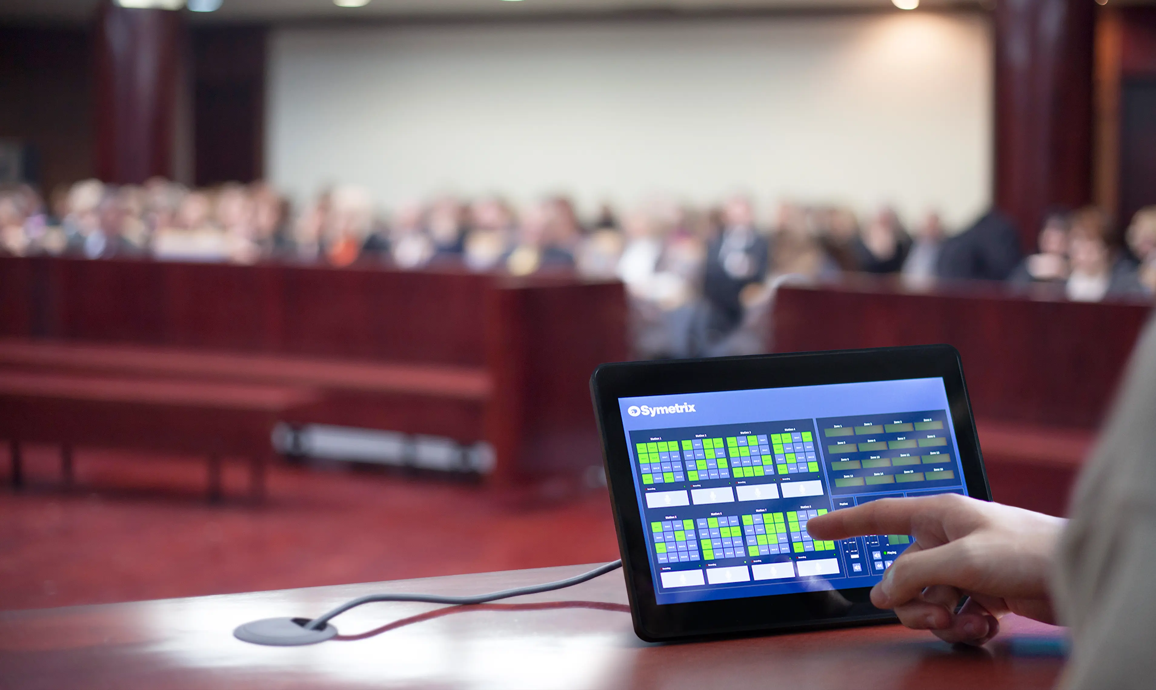 Touchscreen in a Courtroom