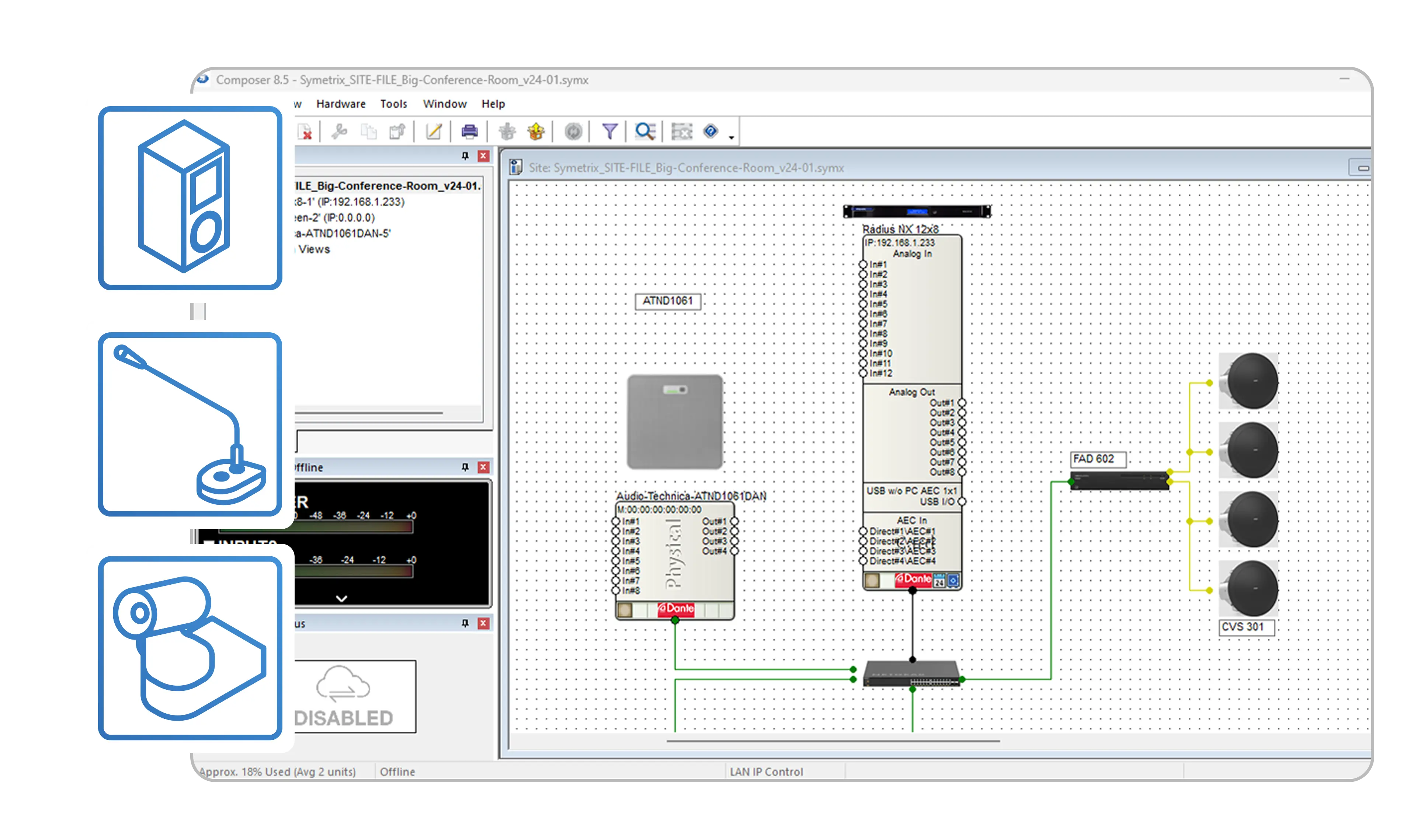 Venue third pary control