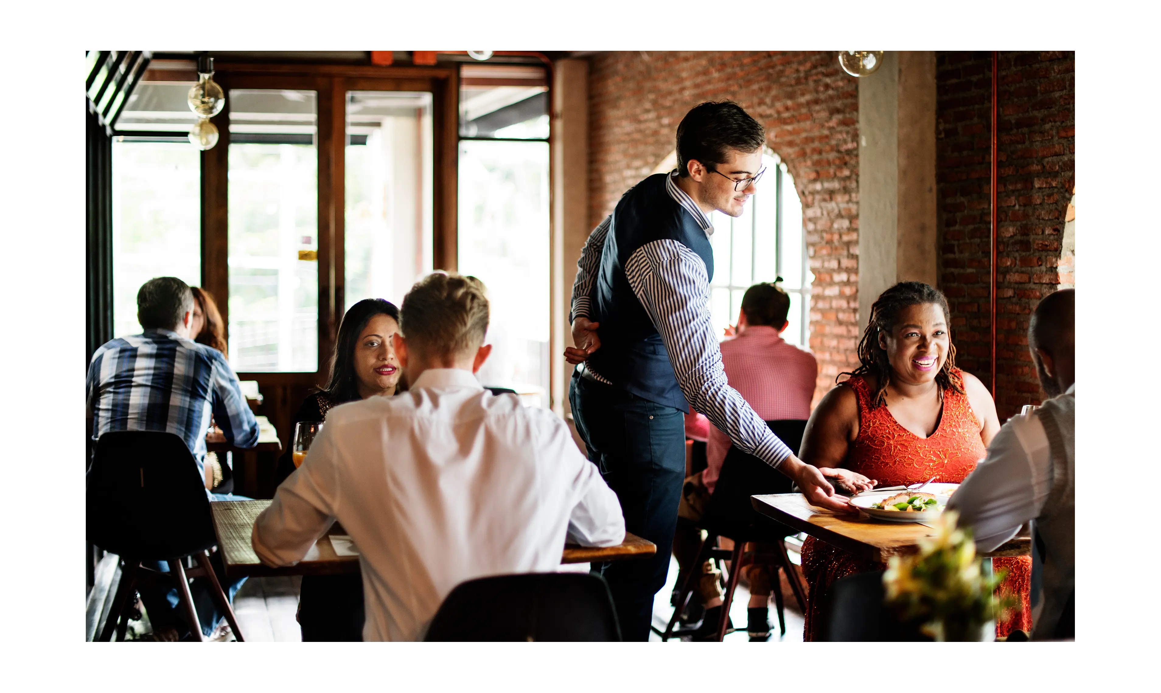 Symetrix Prism AVoIP DSP use in hospitality restaurant sites.